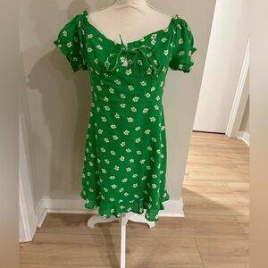Size L Urban Outfitter’s Green Floral Dress